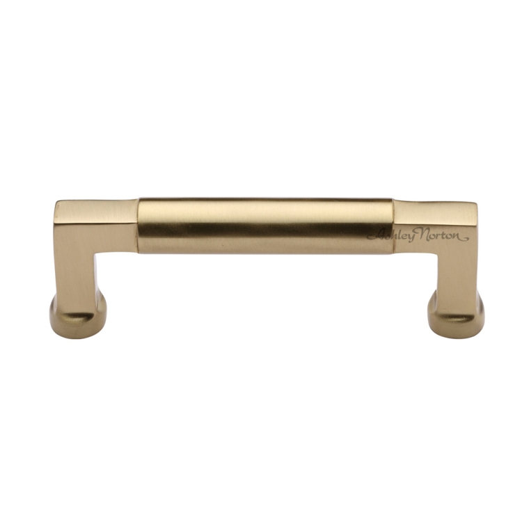 8-5/8''  Bauhaus Cabinet Pull, Satin Brass - full pic 