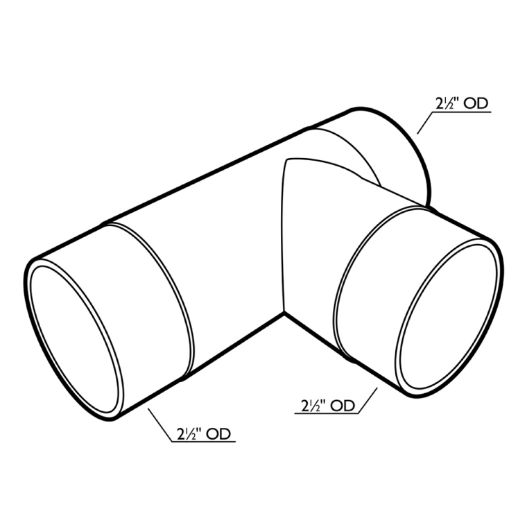 Rockler 2-1/2'' T-Connector  - full pic 
