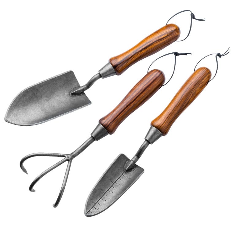 Complete Set of Rockler Gardening Tool Turning Kits - full pic 