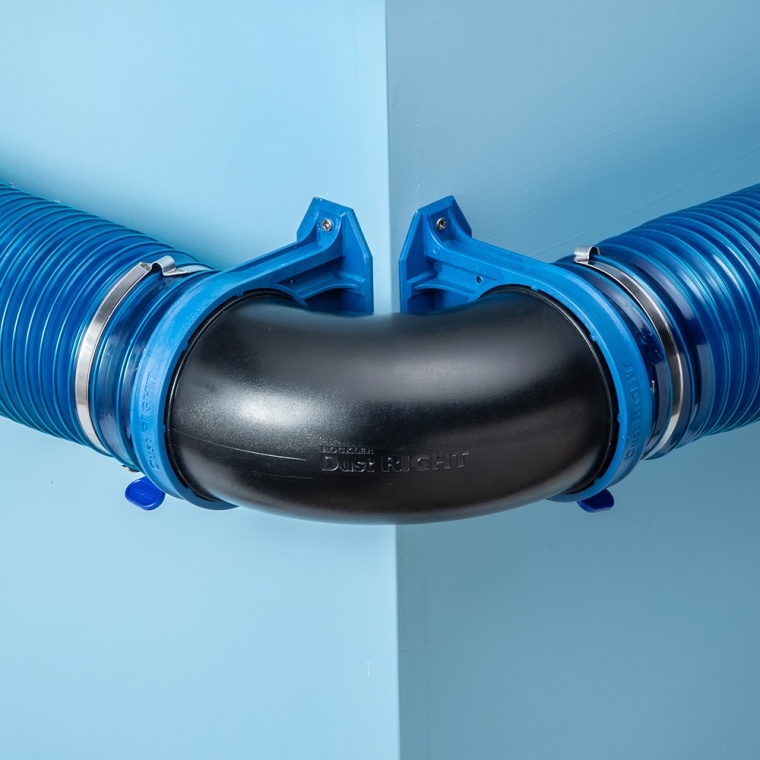 Dust Right Ready-Mount 4'' 90 degree Elbow - full pic 