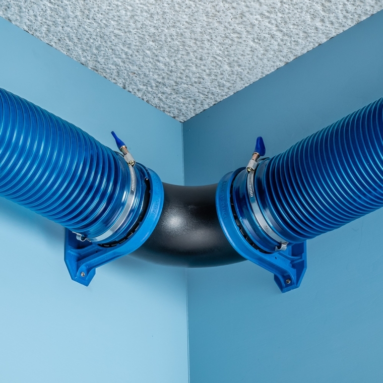 Dust Right Ready-Mount 4'' 90 degree Elbow - full pic 
