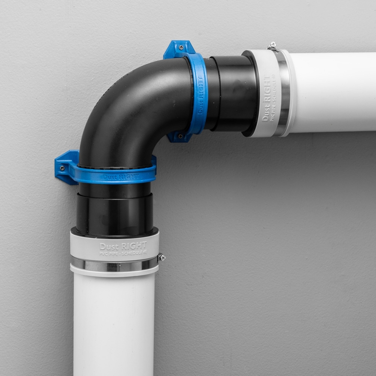 Dust Right Ready-Mount 4'' 90 degree Elbow - full pic 