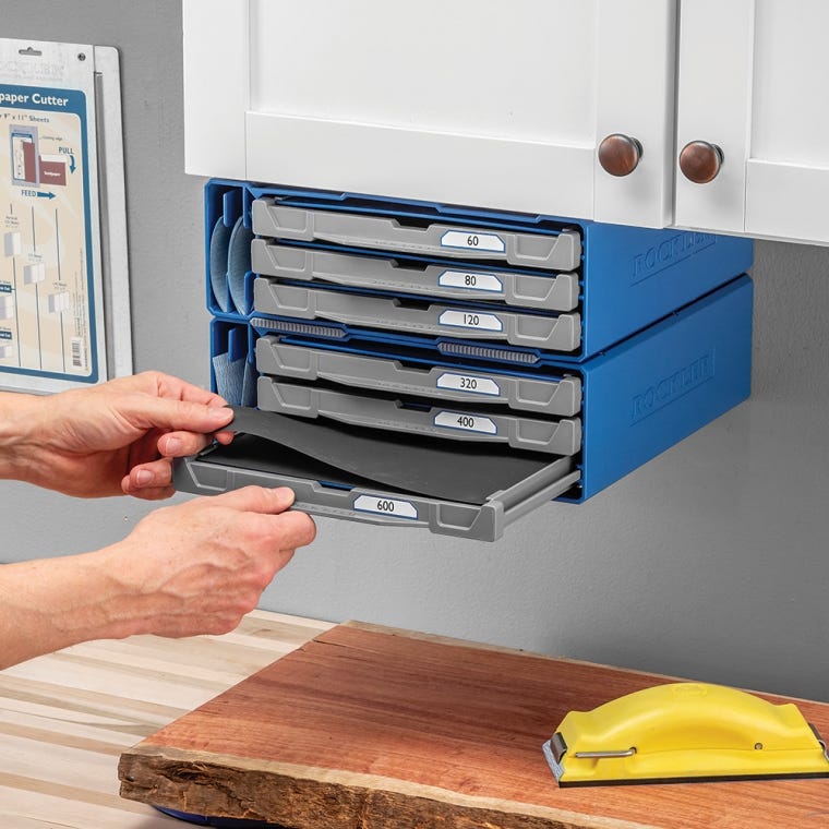 Rockler Sandpaper Storage System, 9'' x 11'' Sheets - full pic 