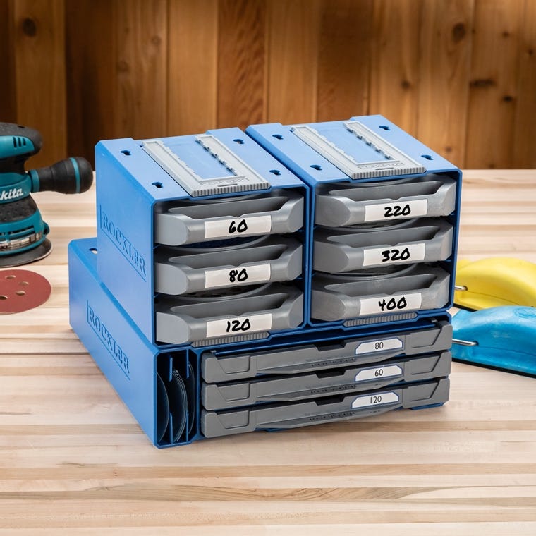 Rockler Sandpaper Storage System, 9'' x 11'' Sheets - full pic 