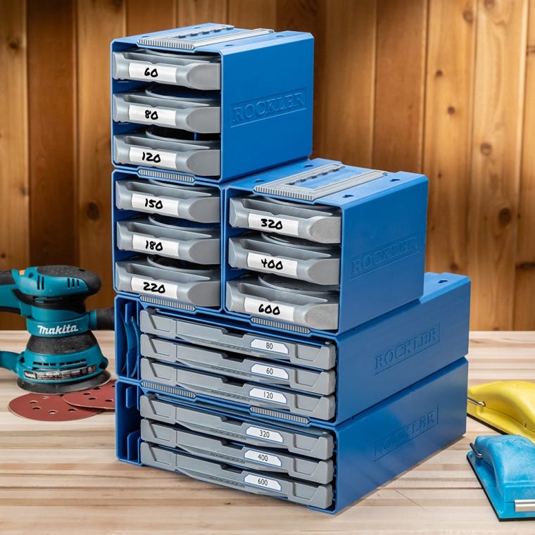 Rockler Sandpaper Storage System, 9'' x 11'' Sheets - full pic 