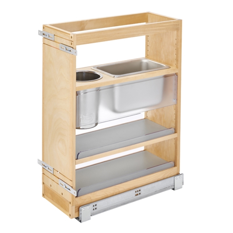 Rev-A-Shelf- Cabinet Pullout Soft-Close Grooming Organizer for Bathroom/Vanity - full pic 