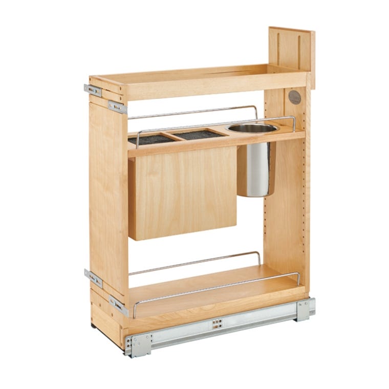 Base Cabinet Pullout Knife/Utensil Base Organizer Blumotion Soft-Close - 11 in. - full pic 