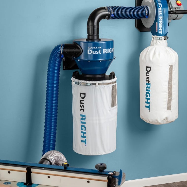 Dust Right Wall-Mount Dust Collector, 650 CFM - full pic 