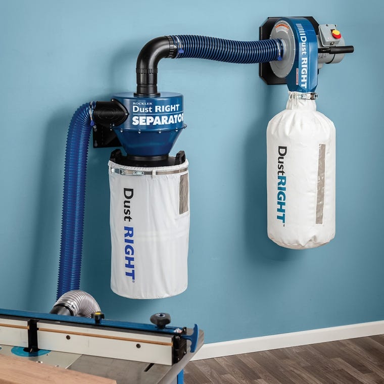 Dust Right Wall-Mount Dust Collector, 650 CFM - full pic 