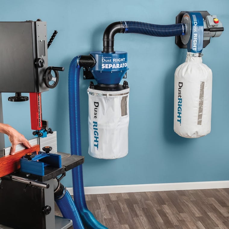 Dust Right Wall-Mount Dust Collector, 650 CFM - full pic 