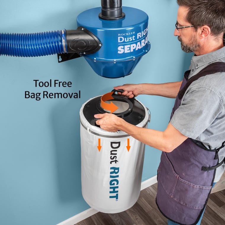 Dust Right 750 CFM Mobile Dust Collector - full pic 