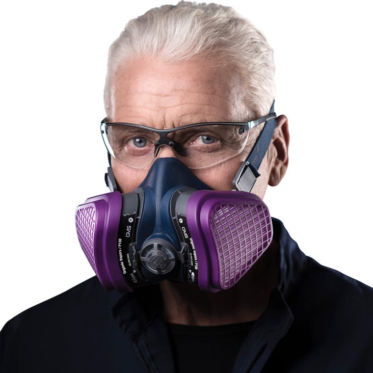GVS Elipse P100 Organic Vapor Half Mask Respirator, Medium/Large - full pic 