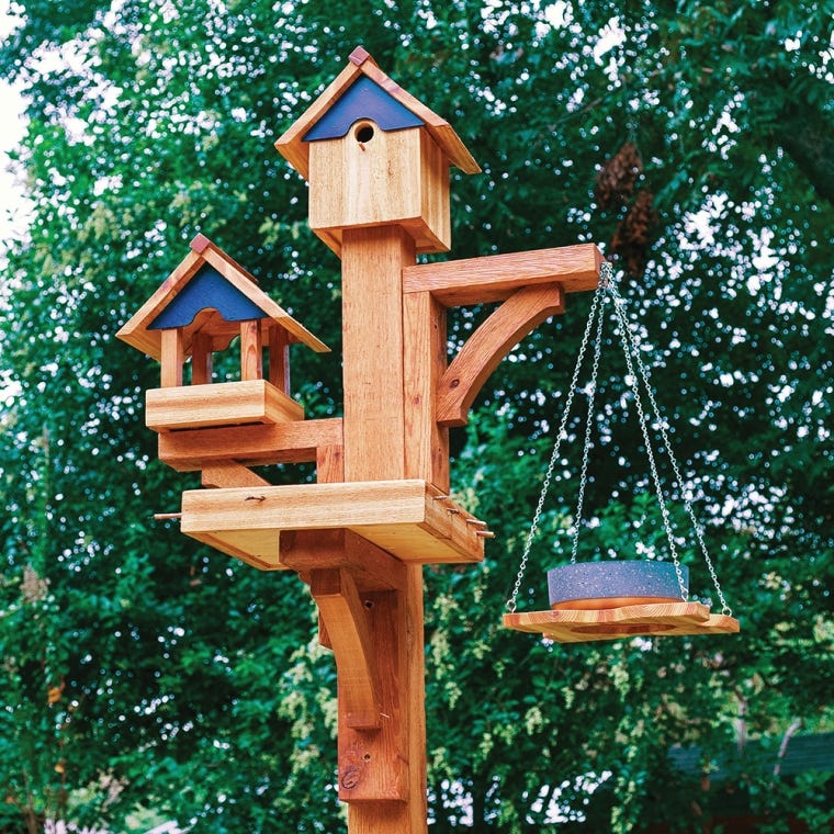 Rockler Bird Feeder Station Plan with 1/4'' MDF Templates - full pic 