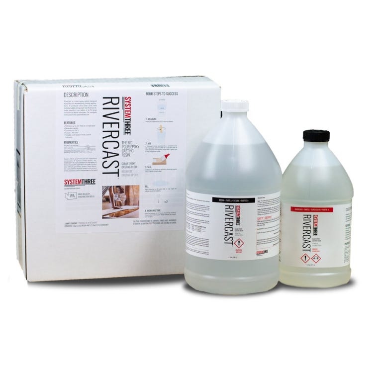 System Three RiverCast Epoxy, 1.5 Gallon Kit - full pic 