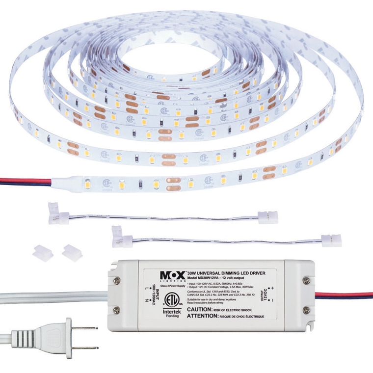 Wall Dimmable 16' LED Tape Light Kit - full pic 