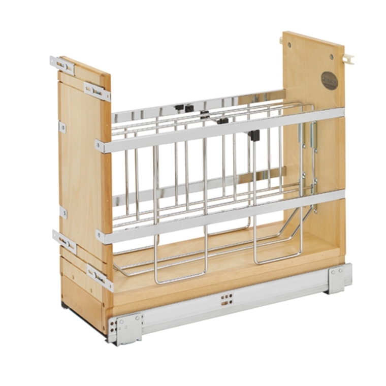 Rev-A-Shelf- Base Cabinet Pullout Tray Divider/Foil Holder with Blumotion Soft-Close - full pic 
