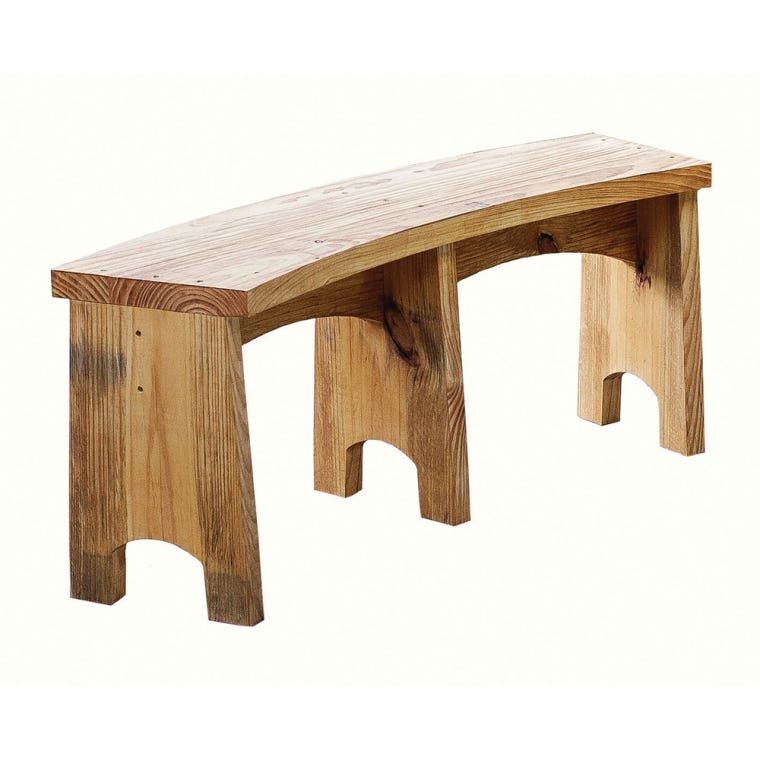 Rockler Campfire Bench Plan with 1/4'' MDF Templates - full pic 