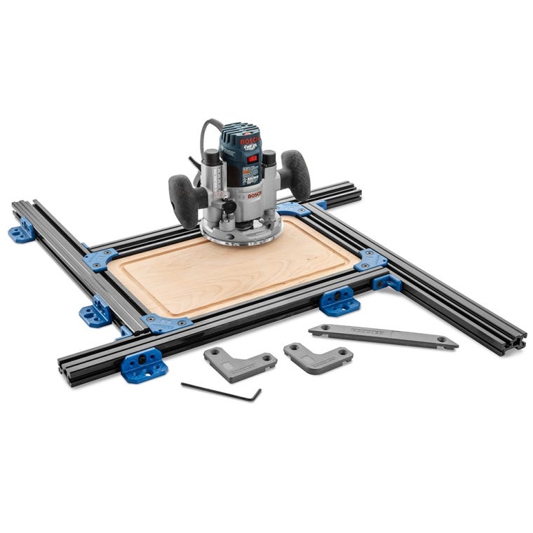 Rockler Cutting Board Juice Groove Routing Jig - full pic 