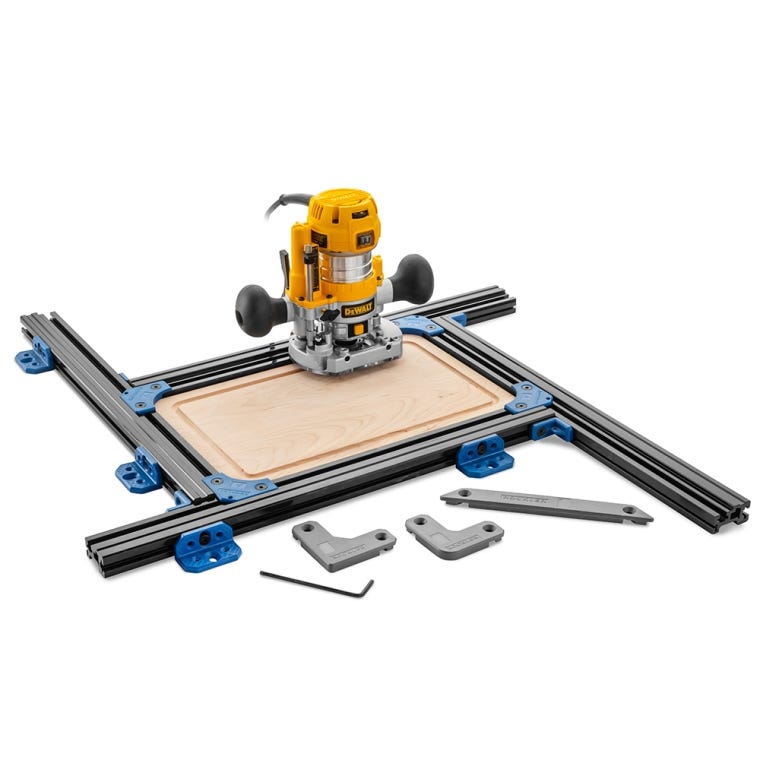 Rockler Cutting Board Juice Groove Routing Jig - full pic 