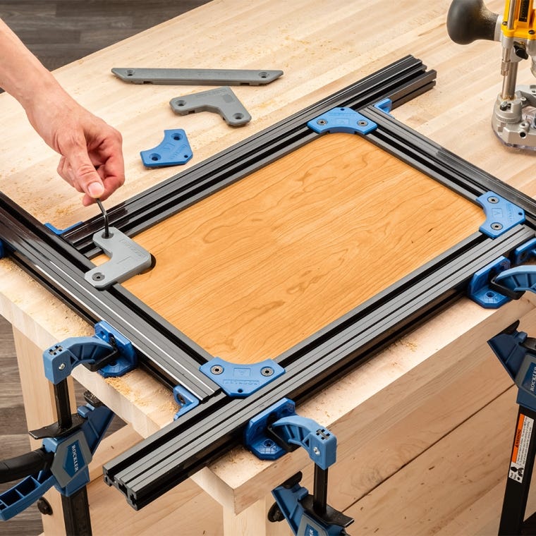Rockler Cutting Board Juice Groove Routing Jig - full pic 