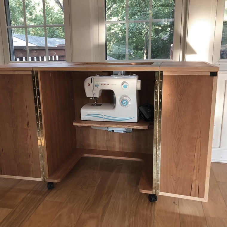 Compact Sewing Machine Cabinet Downloadable Plan/Instructions - full pic 