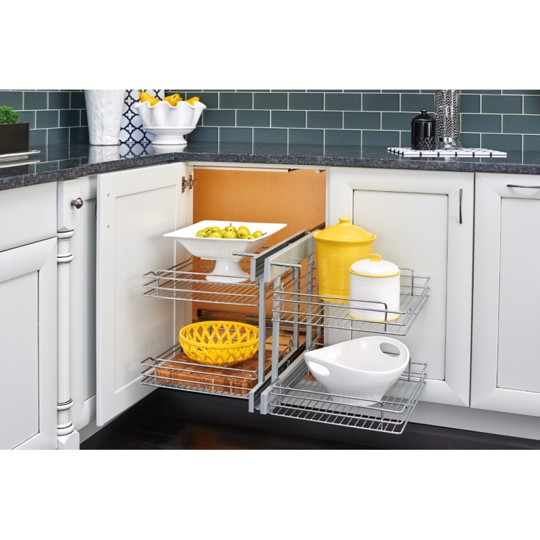 Rev-A-Shelf- Pullout Wire Pull-Slide-Pull Blind Corner Accessories - full pic 