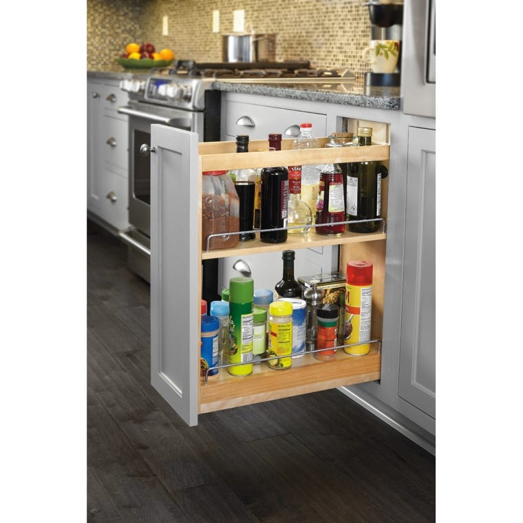 Rev-A-Shelf- Base Cabinet Pullout Organizer with Blumotion Soft-Close - full pic 