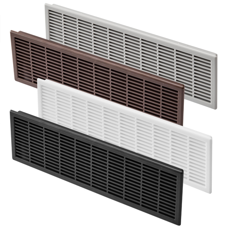 Rectangular Vent Grill, Fits 2-3/8'' x 8-5/8'' Opening - full pic 