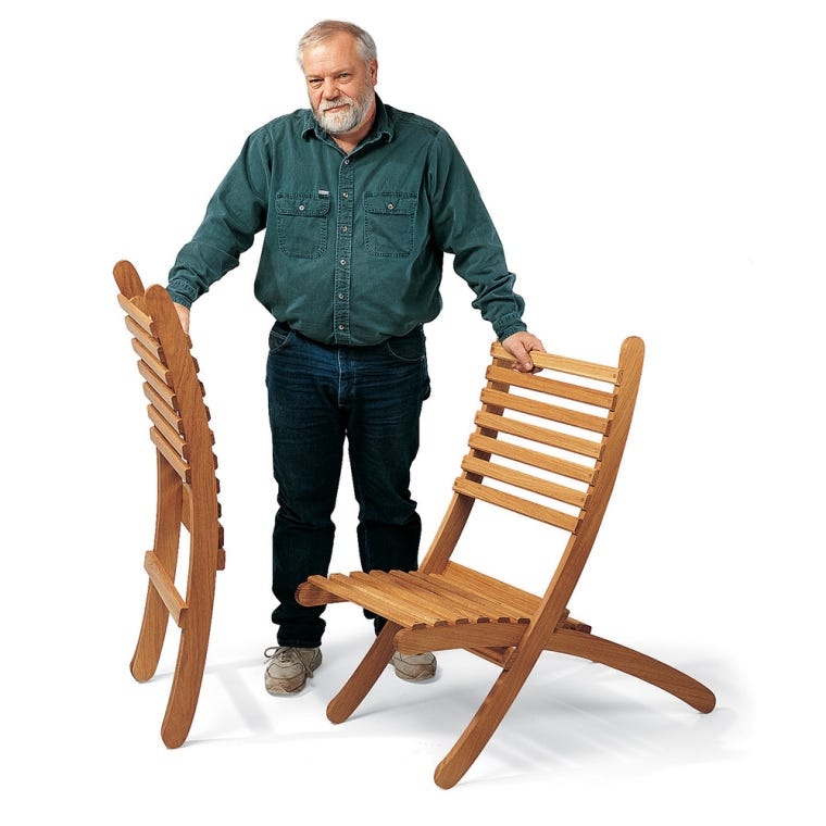 Rockler Portable Outdoor Chair Plan with Templates - full pic 