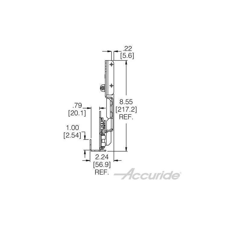 Accuride 1321 Pro-Pocket Door Slides with Hinges - full pic 