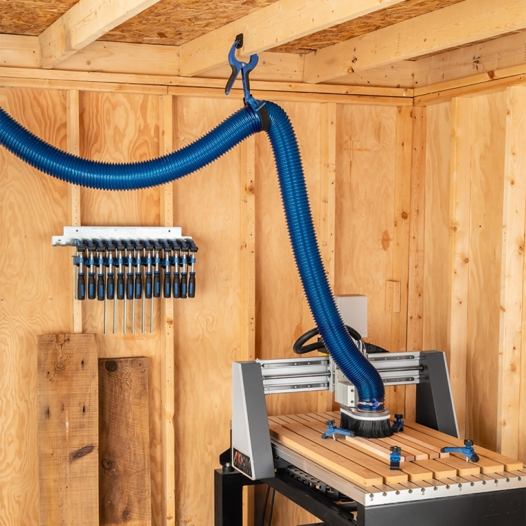 Dust Right 4'' Clamping Hose Holders, 2-Pack - full pic 