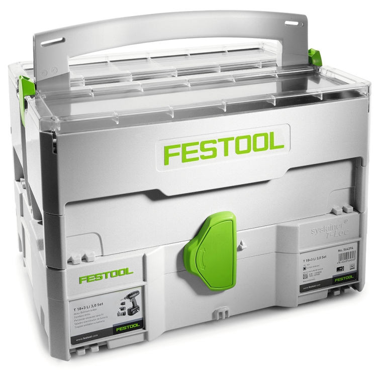 Festool SYS-Storage Box T-LOC Systainer with Swing-Out Trays (499901) - full pic 