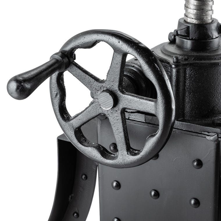 Cast Iron Crank Height-Adjustable Table Base, 71'' Long - full pic 