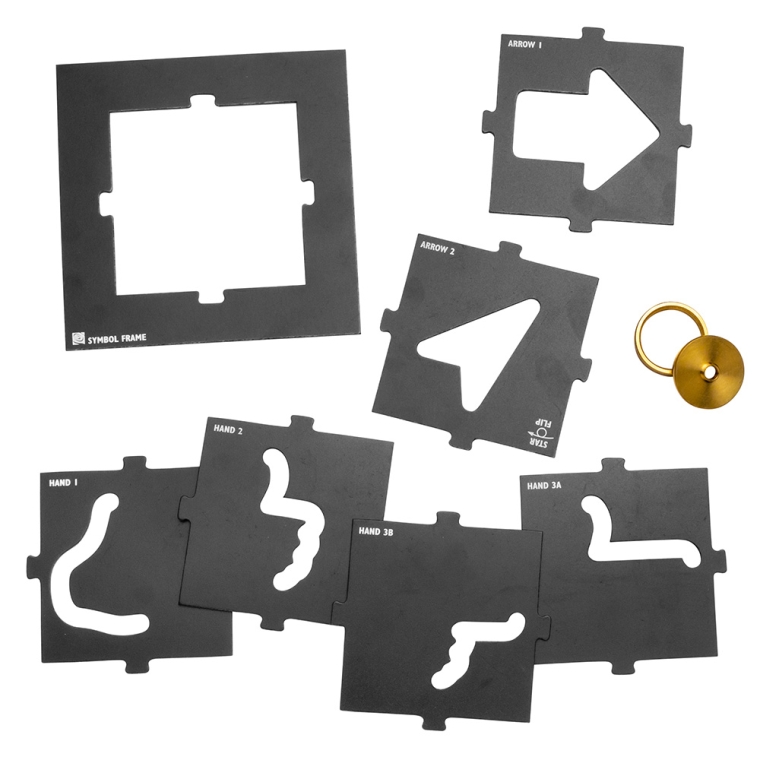 Rockler Interlock Signmaker's Templates, Shapes Kit - full pic 
