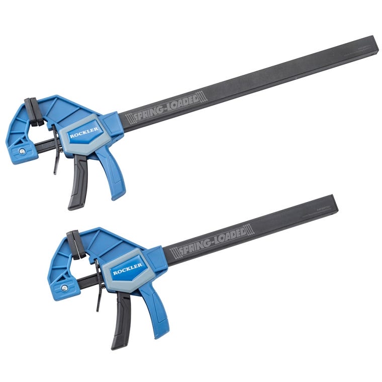 Rockler Medium-Duty Spring-Loaded Bar Clamps - full pic 