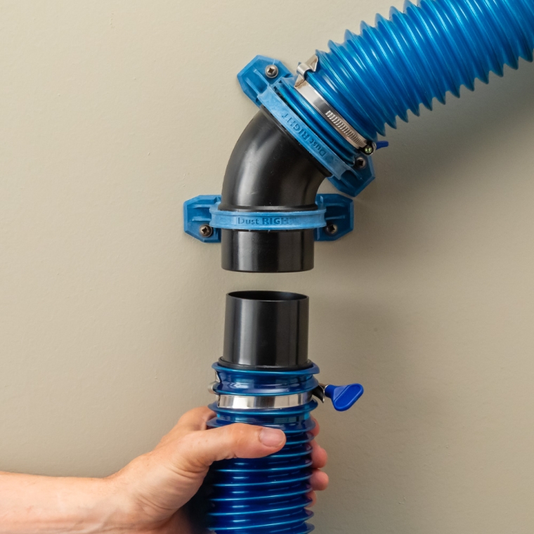 Dust Right Ready-Mount 2-1/2'' 45° Elbow - full pic 