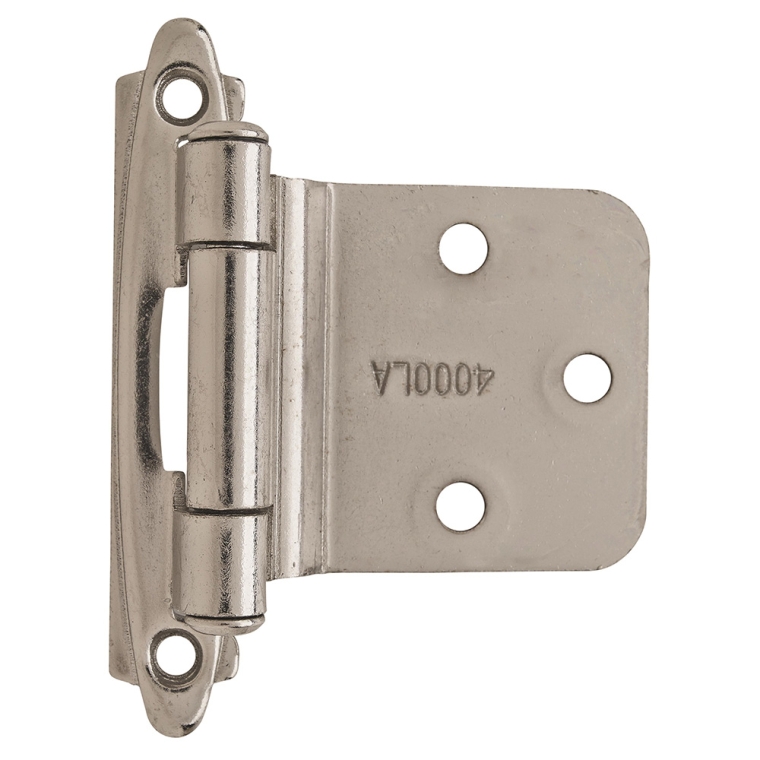 Variable Overlay Self-Closing Face-Mount Reverse Bevel Cabinet Hinges - full pic 