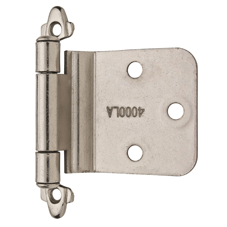 Variable Overlay Self-Closing Face-Mount Reverse Bevel Cabinet Hinges - full pic 