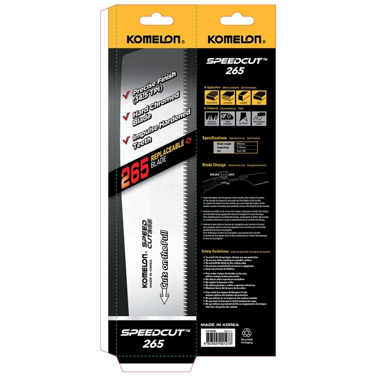 Replacement Blade for 10-1/2'' Speedcut Carpenter Saw/Pull Saw - full pic 