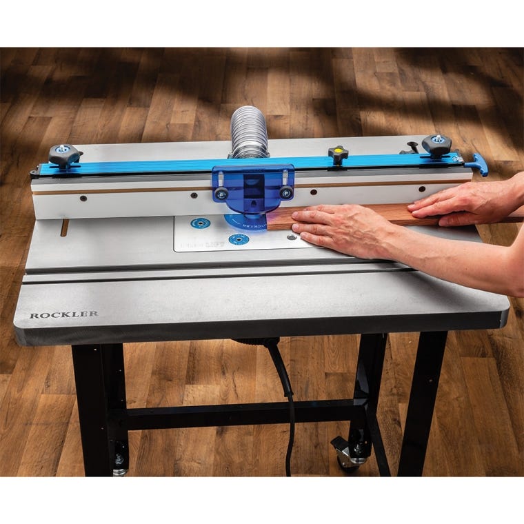 Rockler Cast Iron Router Table with ProMax Fence and Rock-Steady Stand - full pic 