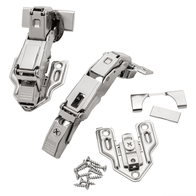 Blum Clip Top 155&deg; Zero Protrusion Hinges, Nickel, Face Frame, 5/8"Overlay - full pic 