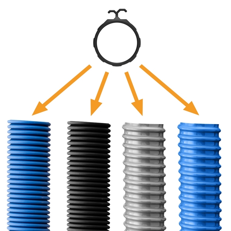1-1/2'' Sliding Dust Hose Cord Clips, 3-Pack - full pic 