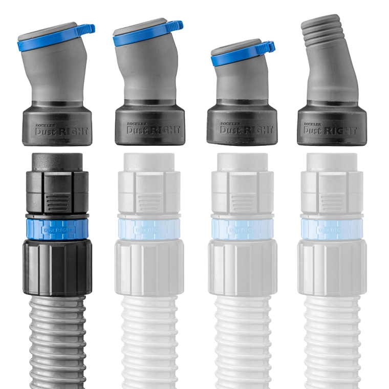 Dust Right FlexiPort Power Tool Hose Kit with Click-Connect, 12' Fixed-Length Hose - full pic 