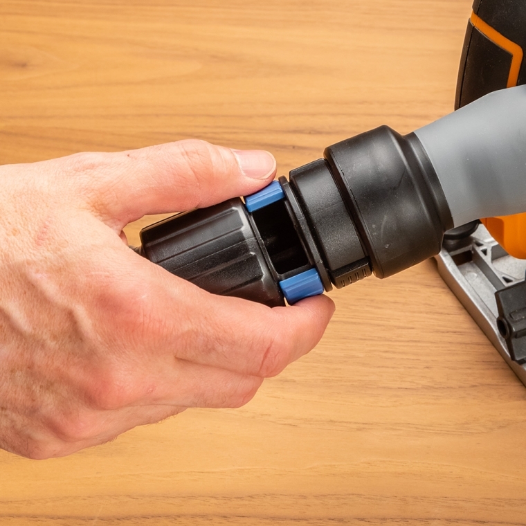 Dust Right FlexiPort Power Tool Hose Kit with Click-Connect, 12' Fixed-Length Hose - full pic 
