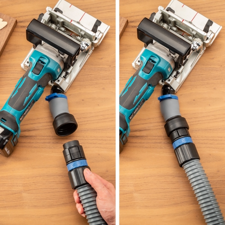 Dust Right FlexiPort Power Tool Hose Kit with Click-Connect, 12' Fixed-Length Hose - full pic 