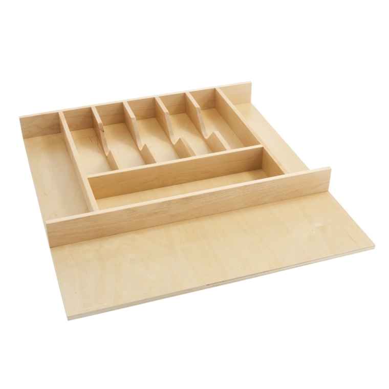 Rev-A-Shelf- Cut-To-Size Insert Wood Cutlery Organizer for Drawer - full pic 