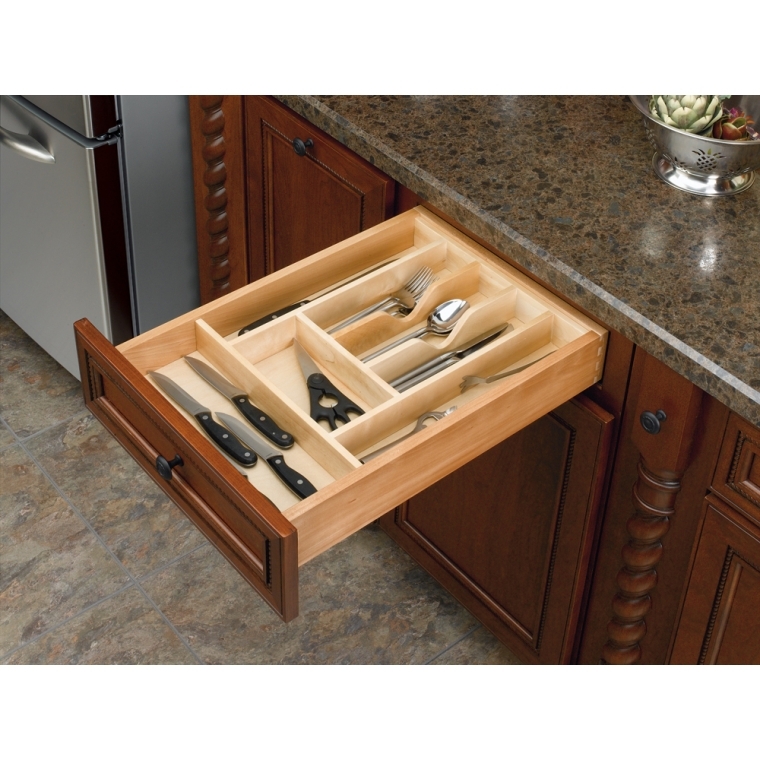 Rev-A-Shelf- Cut-To-Size Insert Wood Cutlery Organizer for Drawer - main pic