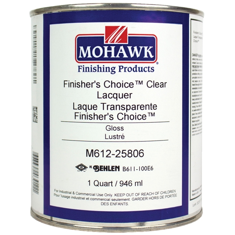 Mohawk Finisher's Choice Clear Lacquer, Quart, Gloss - main pic