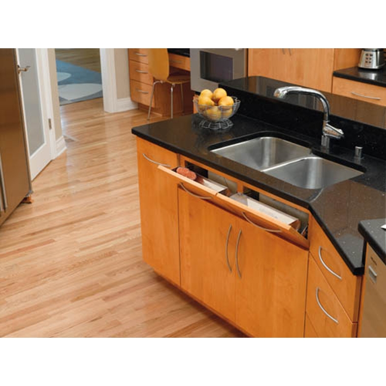 Rev-A-Shelf- Tip-Out Tray Stainless Steel with Soft-Close Hinges - full pic 
