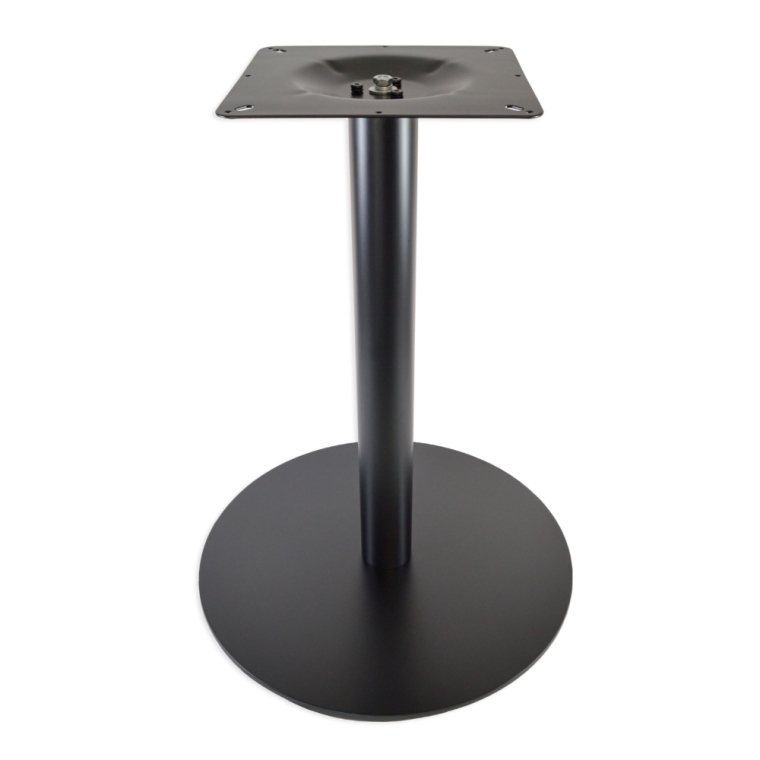 Positano Steel Table Base, Black Powder-Coat - full pic 